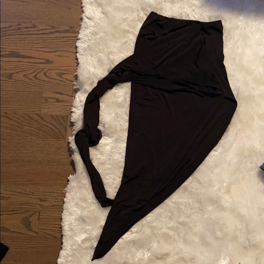 Naked Wardrobe Black wrap Skirt